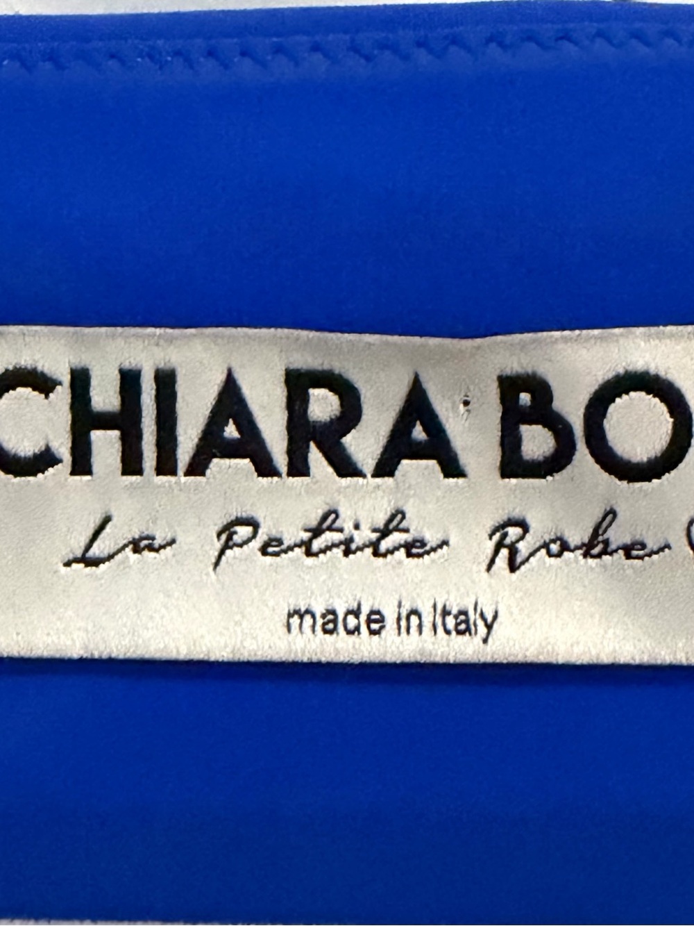 Chiara Boni La Petite Robe Royal Blue Ruched Midi Dress IT 50 US 14 - Picture 3 of 4